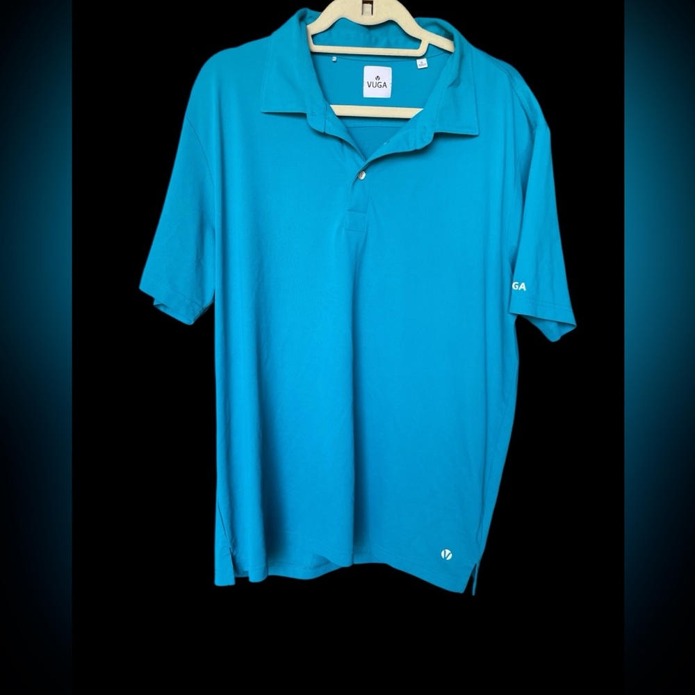 Vuga Men's Vibrant Blue Polo Golf Shirt Size XL